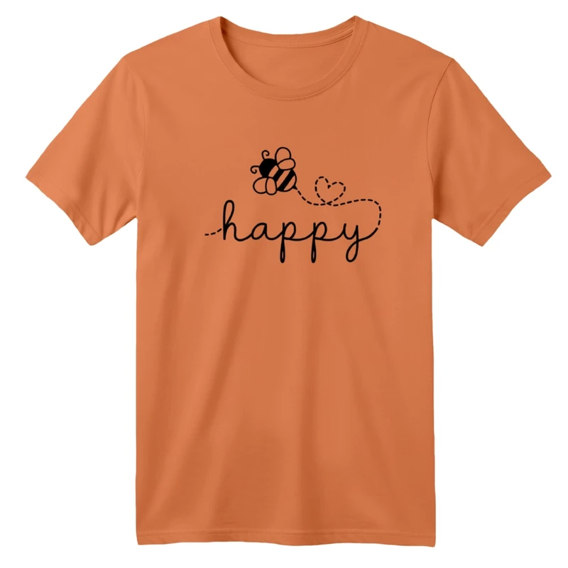 تی‌شرت آستین کوتاه لانگ بچگانه مدل زنبور خوشحال