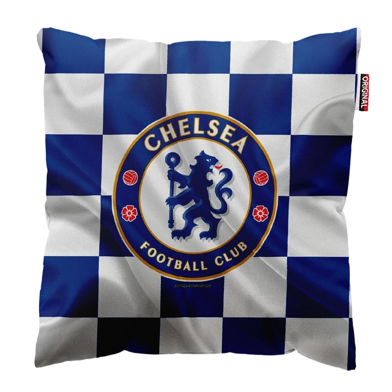 کوسن پاد آفرین طرح باشگاه چلسی کد 2436 سایز 30*30 سانتی متر