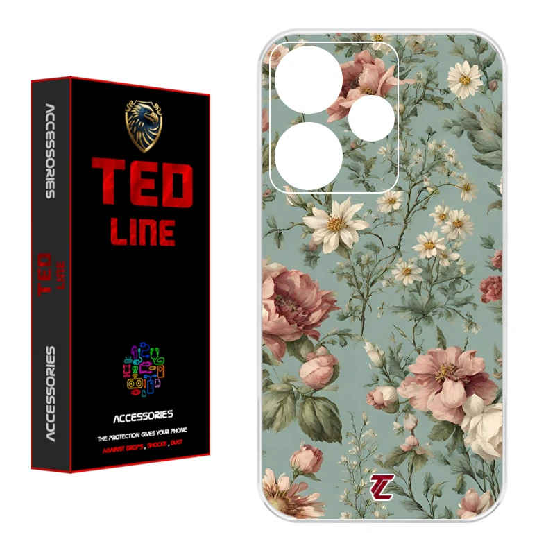 کاور تدلاین طرح گل کد 1152 مناسب برای گوشی موبایل شیائومی Redmi 13 4G