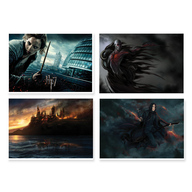 پوستر طرح هری پاتر کد A-2000 مجموعه 4 عددی