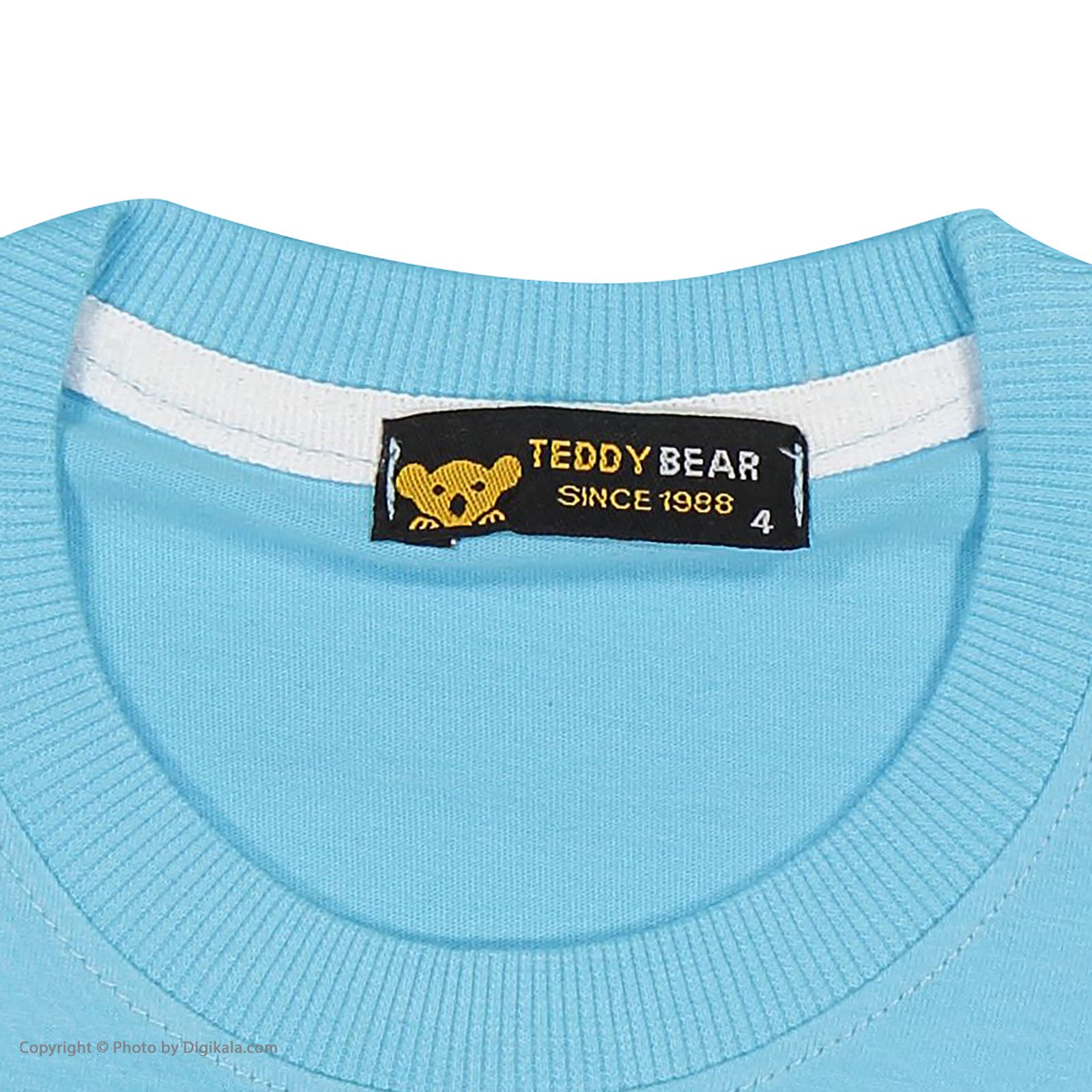 ست تی شرت آستین کوتاه و شلوارک پسرانه خرس کوچولو مدل 2011308-58 -  - 7