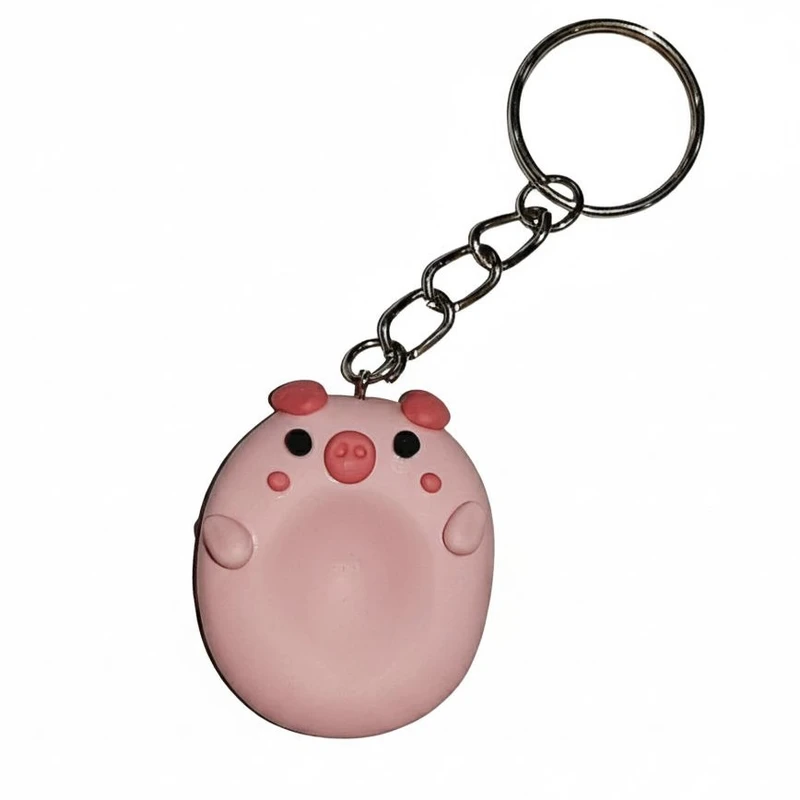 جاکلیدی دستی خمیر پلیمری مدل‌ خوک ضد استرس