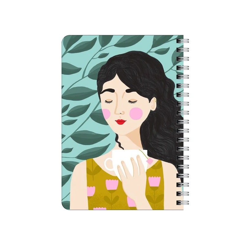 دفترچه یادداشت بامبیلیپ مدل دختر و برگ و باد کد 8086808