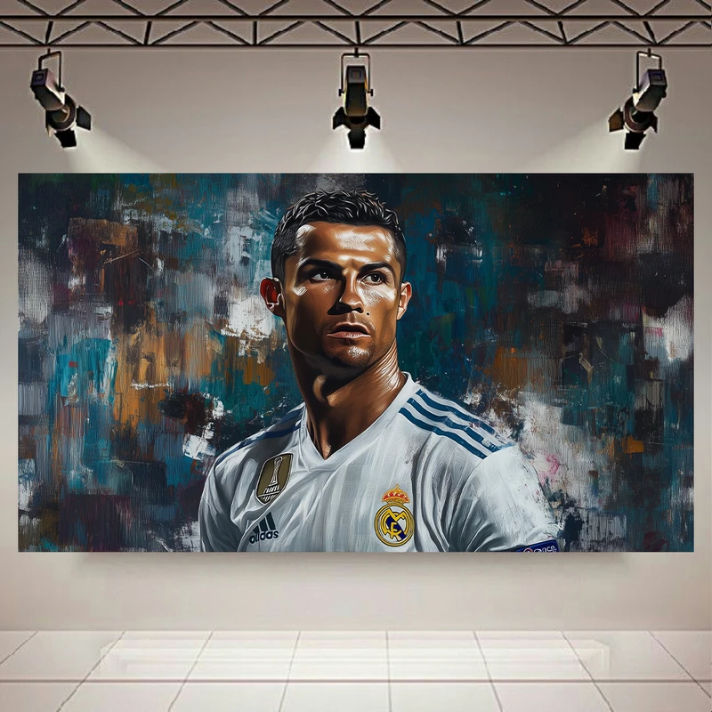 تابلو بوم طرح مخمل رونالدو مدل افتخار رئال کد AR304911
