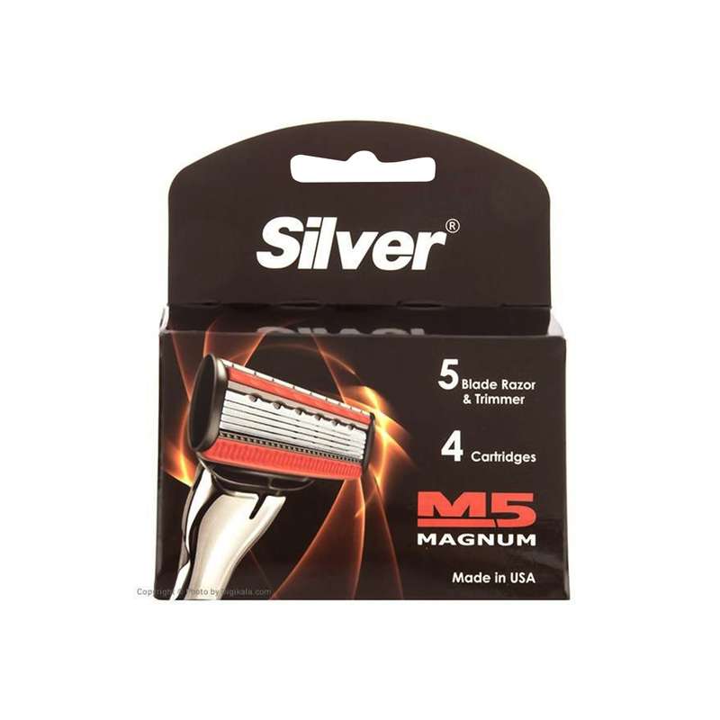 تیغ یدک سیلور مدل M5 Magnum بسته 4 عددی تیغ یدک سیلور مدل M5 Magnum بسته 4 عددی