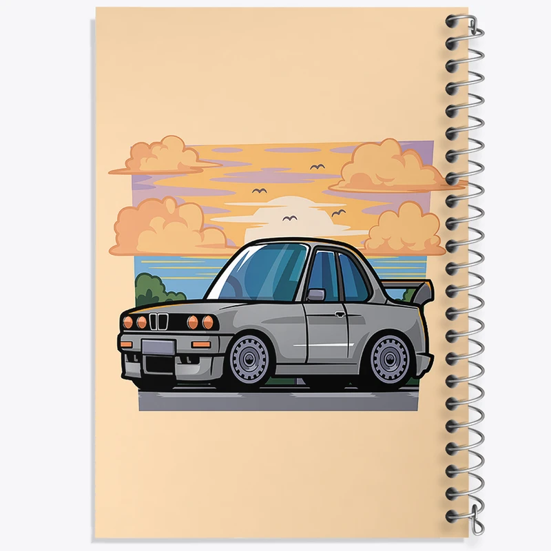 دفتر نقاشی 50 برگ خندالو طرح ماشین کد N1234