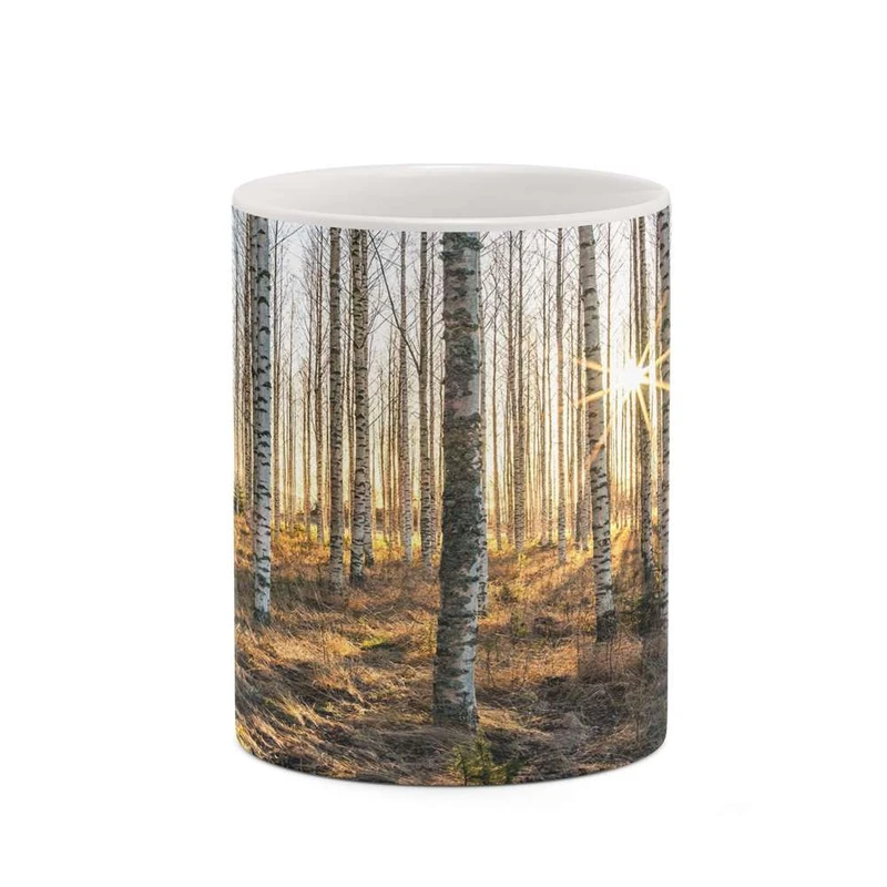 ماگ کاکتی مدل منظره پاییزی کد mgh18593