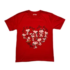 تی شرت آستین کوتاه زنانه مدل اسنوپی کد 4