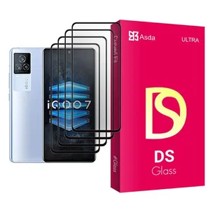 Asda DS Glass MIX004 Screen Protector For  iQOO 7 Pack Of 4