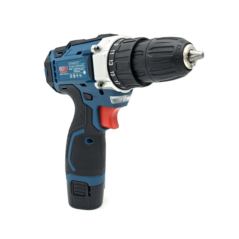 دریل پیچ گوشتی شارژی چکشی باس مدل 18V مجموعه 25 عددی