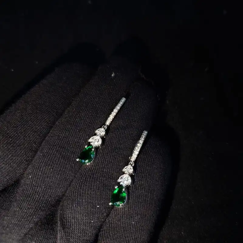 گوشواره نقره زنانه جی تی ای مدل اشک