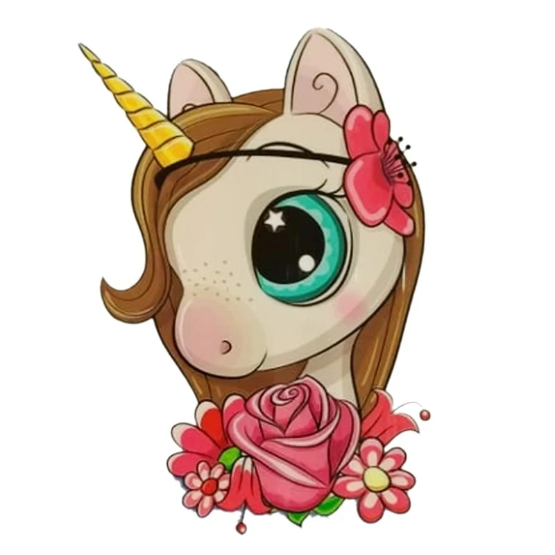 استیکر پارچه و لباس کارانس مدل  اسب تک شاخ مدل AST-101 بسته 2 عددی