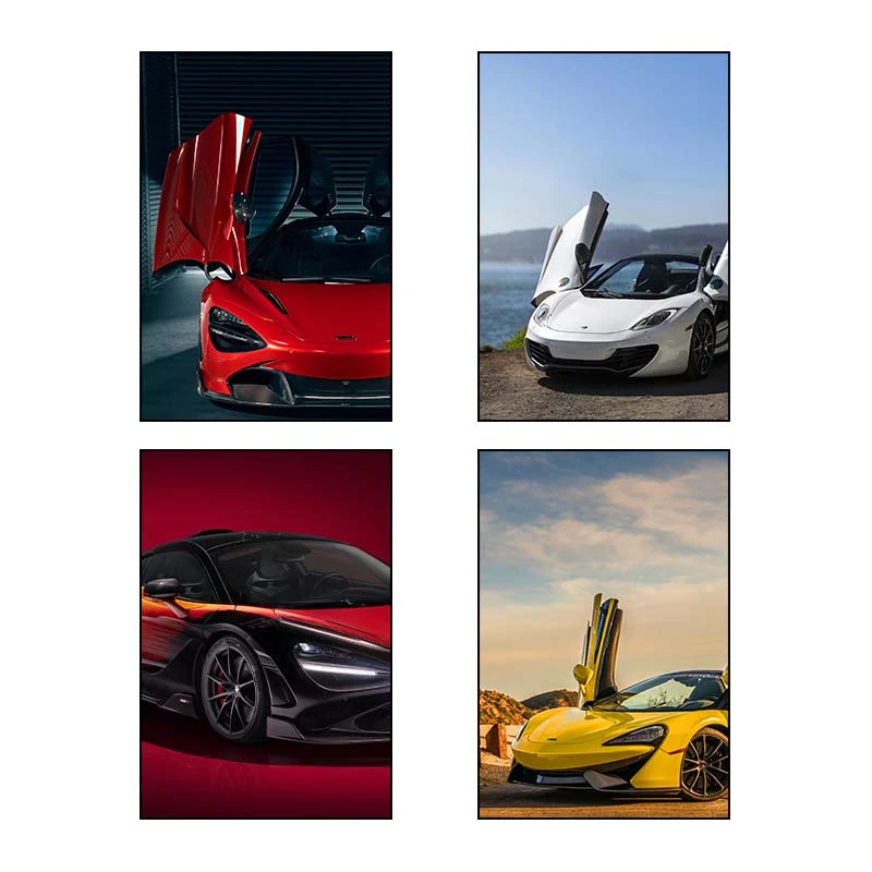  تابلو شاسي کارنيکا طرح McLaren کد 27589 مجموعه 4 عددی