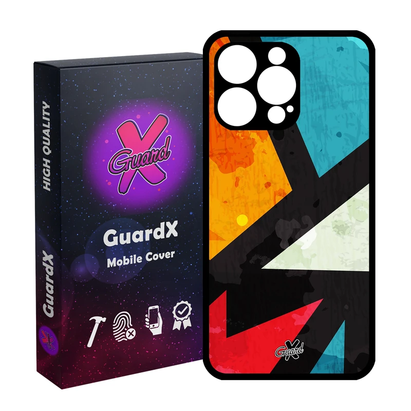 کاور گارد ایکس طرح Colors مدل قاب Glass10176 مناسب برای گوشی موبایل اپل iPhone 15 Pro Max