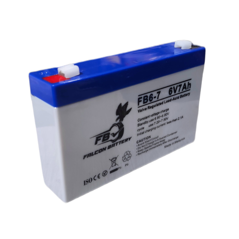 باتری یو پی اس 6 ولت 7 آمپر فالکون مدل 6v7ah