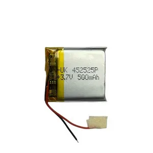 باتری لیتیومی کد 452525 ظرفیت 500 میلی آمپر ساعت