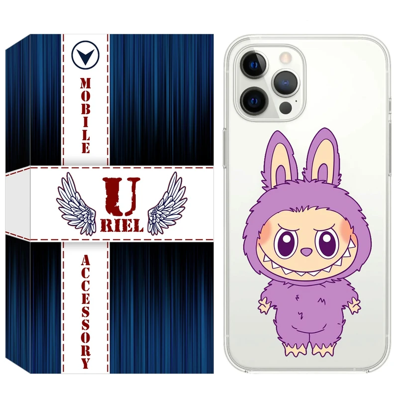 کاور یوریل مدل Clear کد 150 طرح لبوبو Labubu مناسب برای گوشی موبایل اپل iPhone 13 Pro