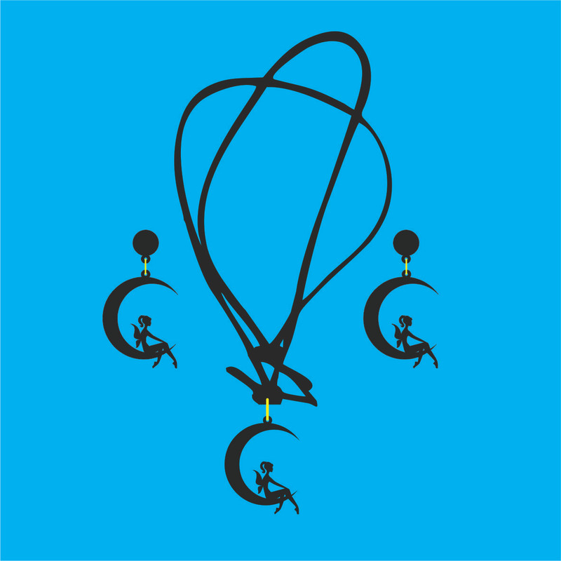 نیم ست دخترانه مدل دختر روی ماه