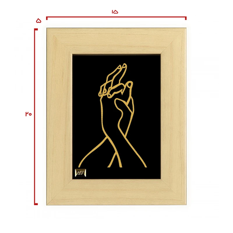 عکس شماره 2 : تابلو طلا کوب مارک گلد طرح مینیمال 6 tf082