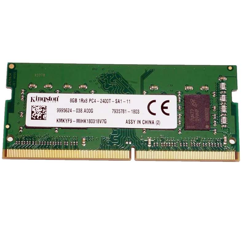 رم لپ تاپ DDR4 تک کاناله 2400 مگاهرتز CL17 کینگستون مدل 2400T ظرفیت 8 گیگابایت رم لپ تاپ DDR4 تک کاناله 2400 مگاهرتز CL17 کینگستون مدل 2400T ظرفیت 8 گیگابایت