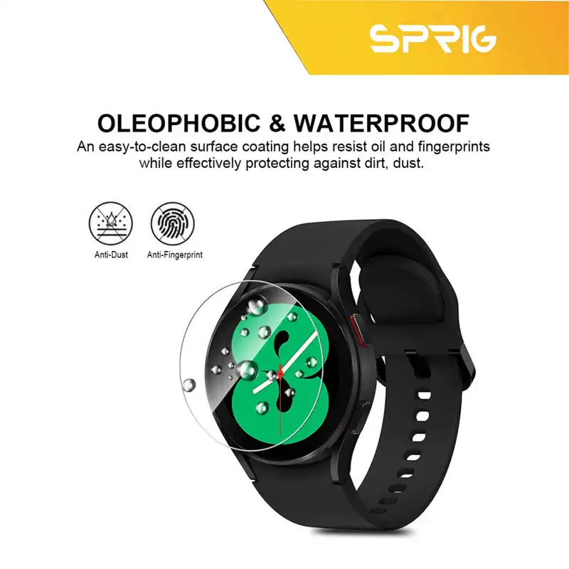 محافظ صفحه نمایش شیشه ای اسپریگ مدل SPG مناسب برای ساعت هوشمند سامسونگ Galaxy watch 5 44mm بسته دو عددی