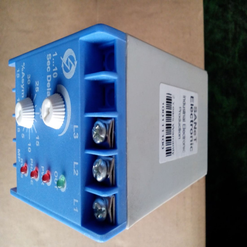 رله کنترل فاز تابلو فرمان آسانسور صانت الکترونیک مدل sp-1