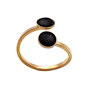 انگشتر زنانه مدل دایره كد RNG17-BK