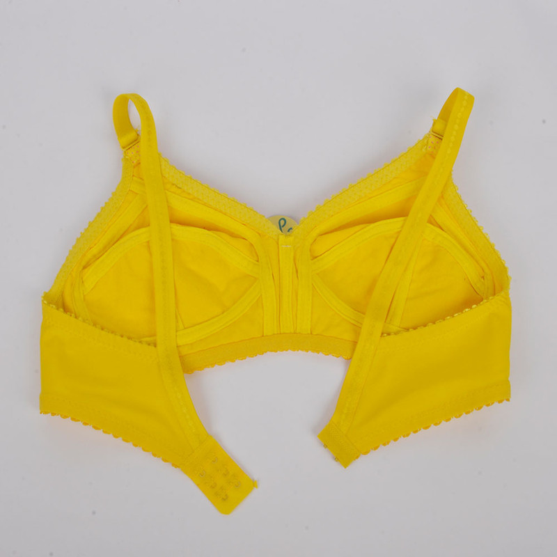 سوتین زنانه پرجامدا مدل 355011410 نخی خالدار رنگ زرد