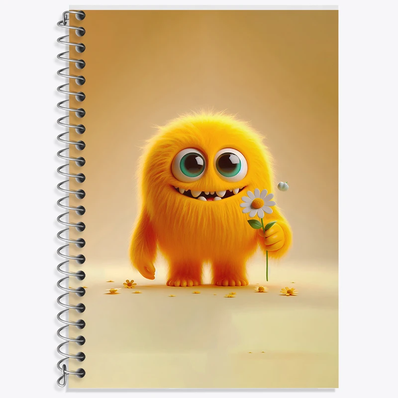 دفتر لغت 50 برگ خندالو طرح هیولای کیوت کد F6290