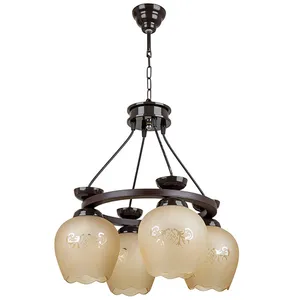 لوستر  4 شعله چوبینه کد C562/4