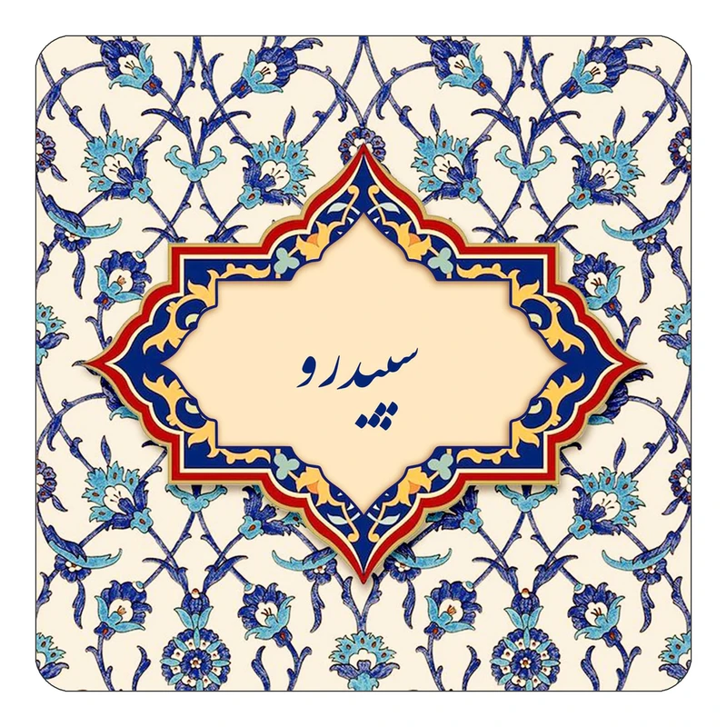 مگنت کاکتی طرح اسم سپیدرو مدل اسلیمی کد mn85502