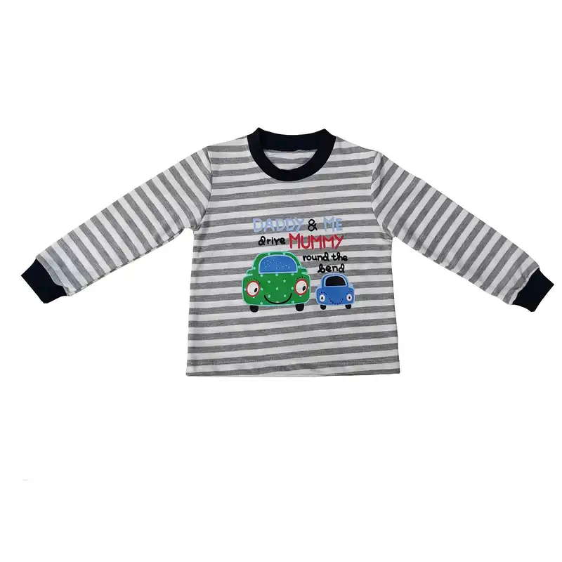 ست تی شرت و شلوار بچگانه سپیدپوش مدل ماشین کد 80740