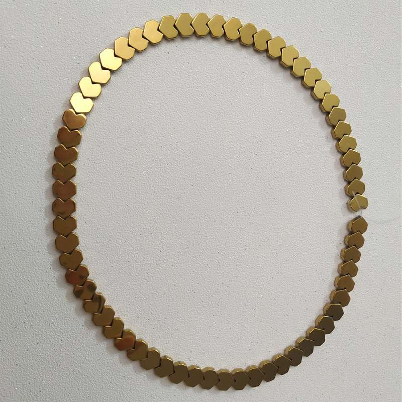 ریسه سنگ هماتیت طرح قلب کد HN1514 بسته 50 عددی