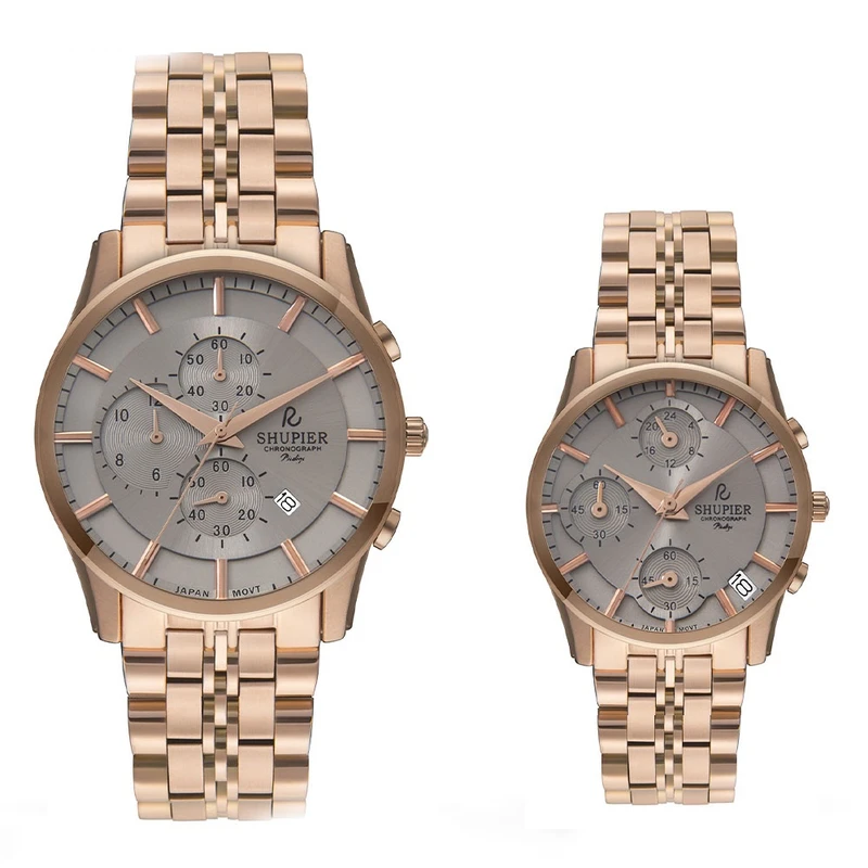 ست ساعت مچی عقربه ای زنانه و مردانه شوپیر مدل GL176A016