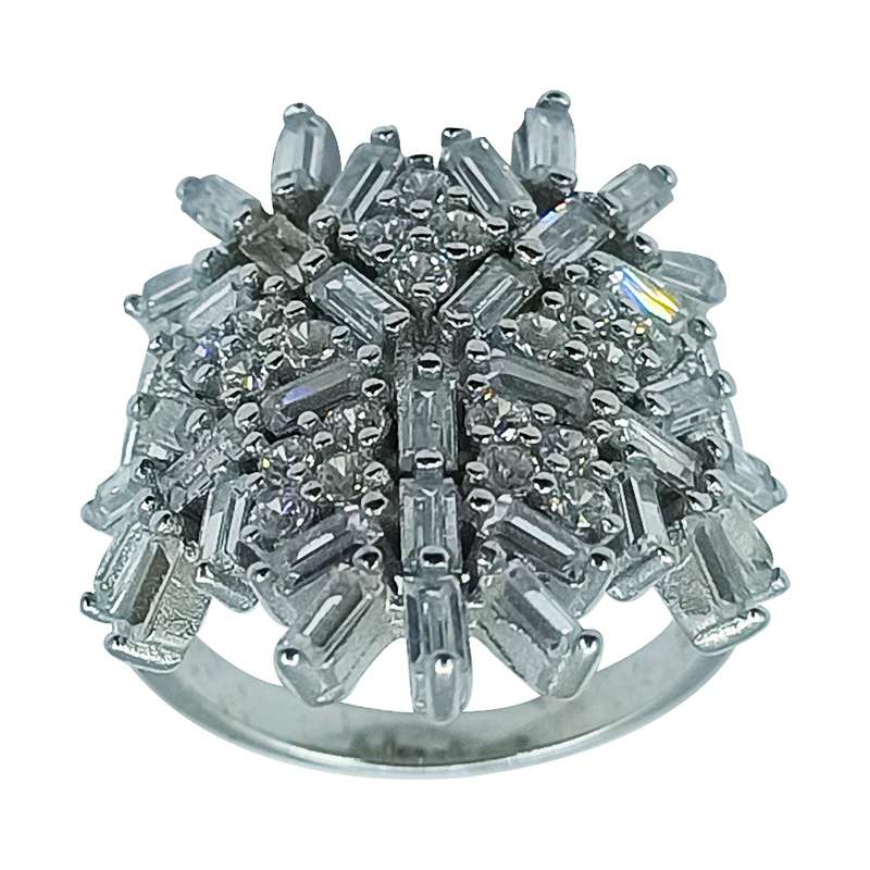 انگشتر نقره زنانه سلین کالا مدل برلیان ce-As225