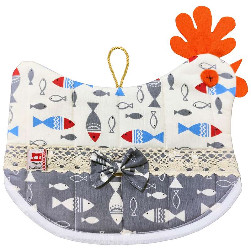 روقوری منسوجات خسروشاهی برتر مدل مرغی طرح ماهی 2 کد RG1025