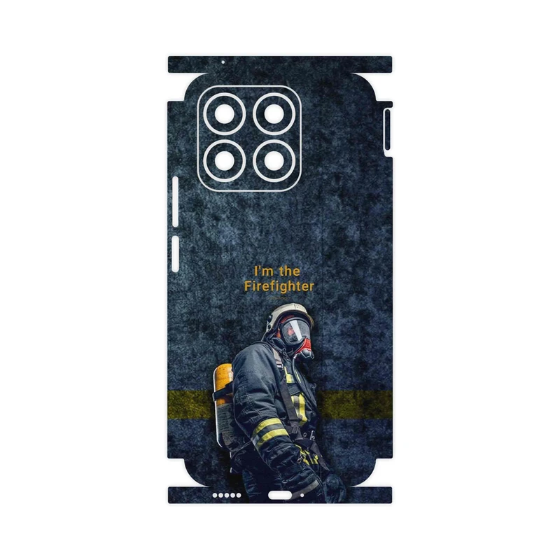 برچسب پوششی ماهوت مدل Firefighter-FullSkin مناسب برای گوشی موبایل آنر X8b