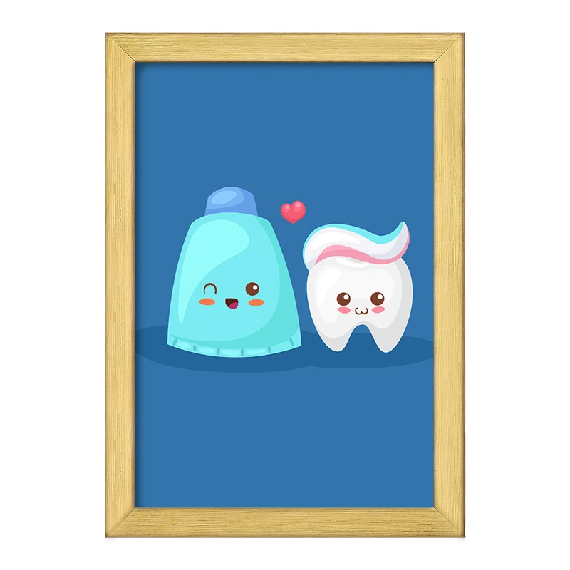 تابلو خندالو طرح دندان و دندان پزشکی کودکانه کد 36710