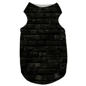 لباس سگ و گربه 27 طرح Black Stone Wall کد MH710 سایز XL