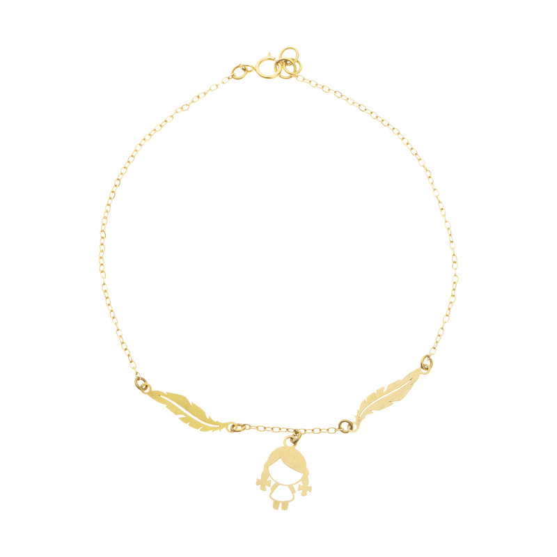 پابند طلا 18 عیار زنانه میو گلد مدل GD586