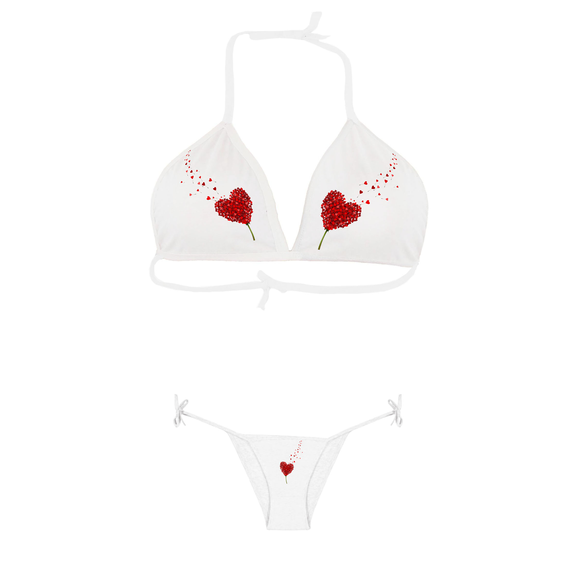 ست شورت و سوتین زنانه مدل عشق کد 63 AAA