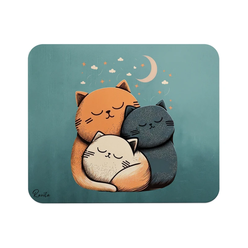 ماوس پد راویتا مدل گربه کد 3621 سایز 24*19 سانتی متر