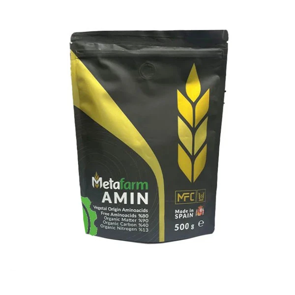 کود اسید آمینه گیاهی مدل متافارم آمین وزن نیم کیلوگرم
