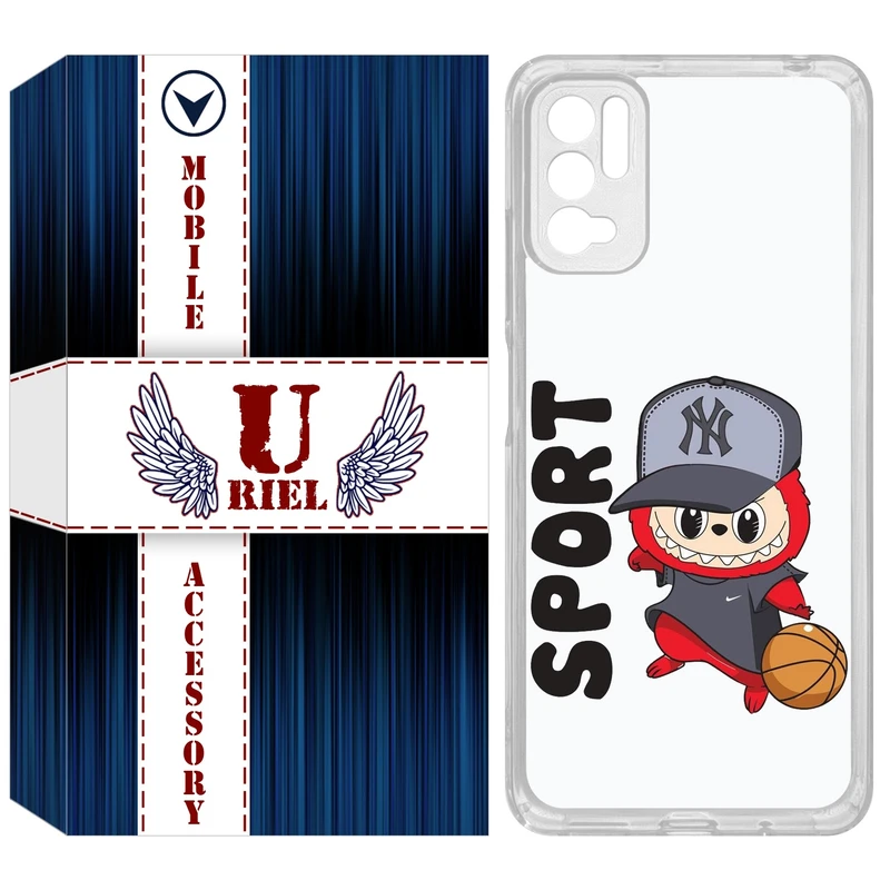 کاور یوریل مدل Clear کد 148 طرح لبوبو Labubu مناسب برای گوشی موبایل شیائومی Redmi Note 10 5G / Note 11SE / Poco M3 Pro