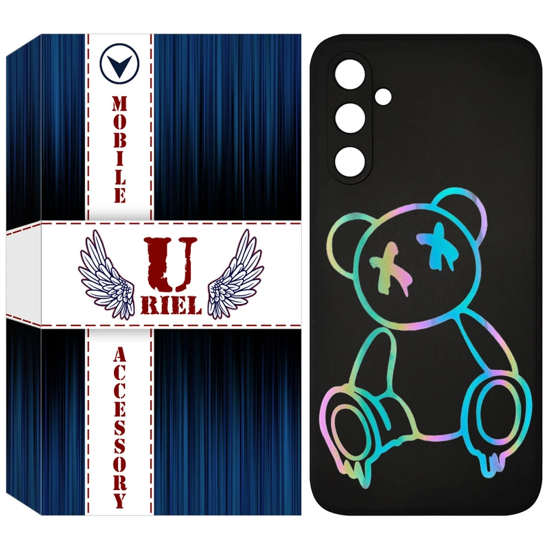 کاور یوریل قاب مدل KSH کد 44 طرح خرس رنگی مناسب برای گوشی موبایل سامسونگ Galaxy A54