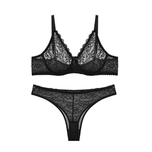 ست شورت و سوتین زنانه مدل تمام گیپور فنردار