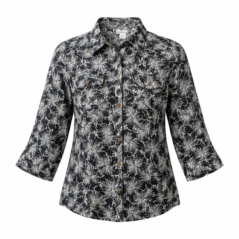 شومیز آستین بلند یقه برگردان زنانه مدل 1019