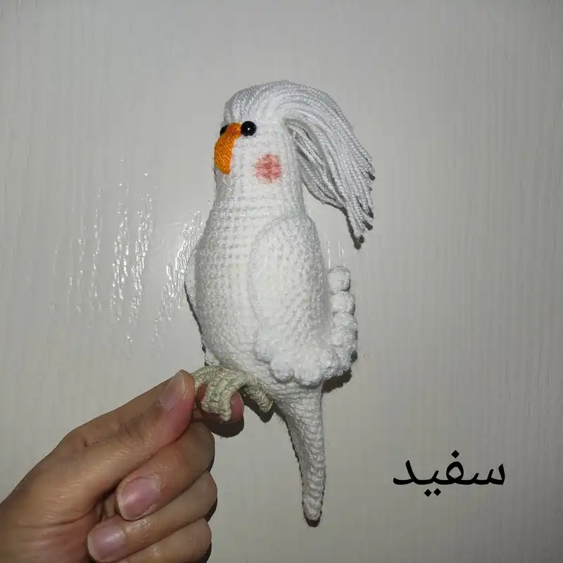 عروسک بافتنی مدل عروس هلندی آلبینو