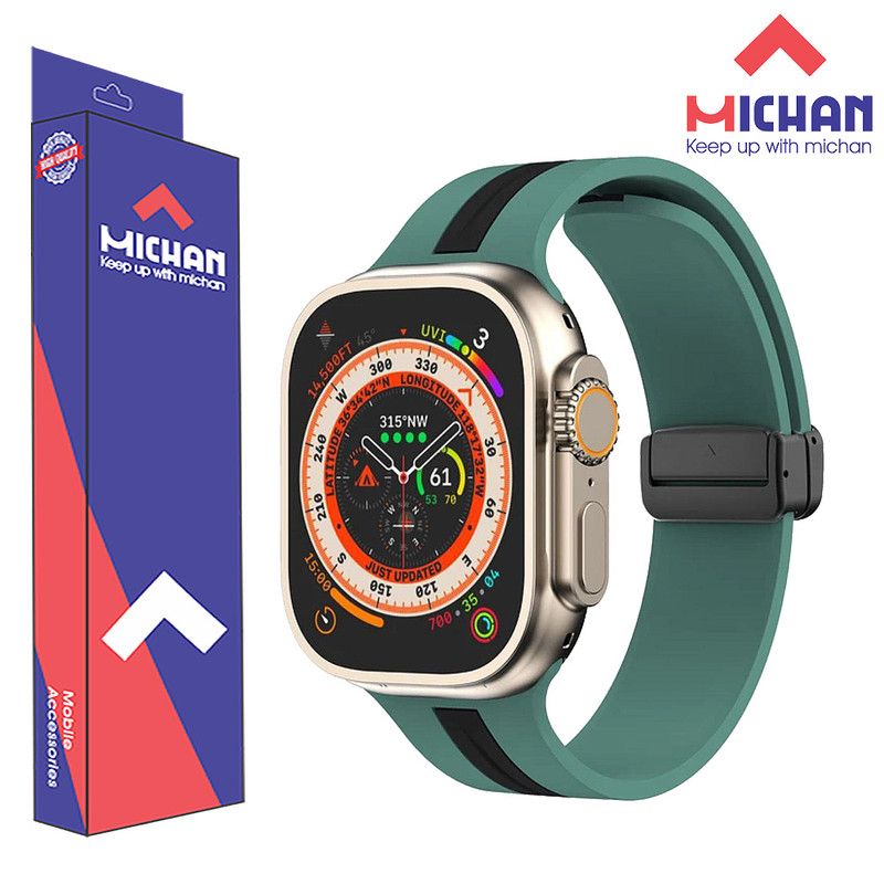 بند میچان مدل مگنتی Magnetic-2CC مناسب برای اپل واچ سری سایز /42/44/45/46/49 میلی متری
