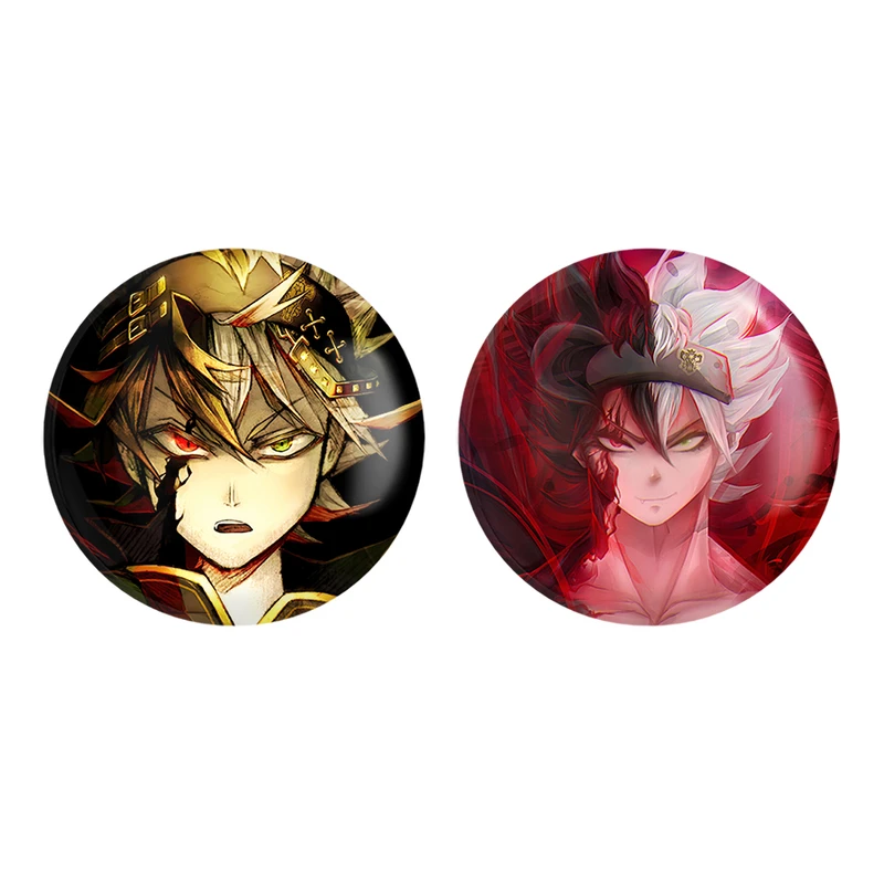 مگنت خندالو طرح آستا انیمه بلک کلاور کد 1174511744 مجموعه 2 عددی